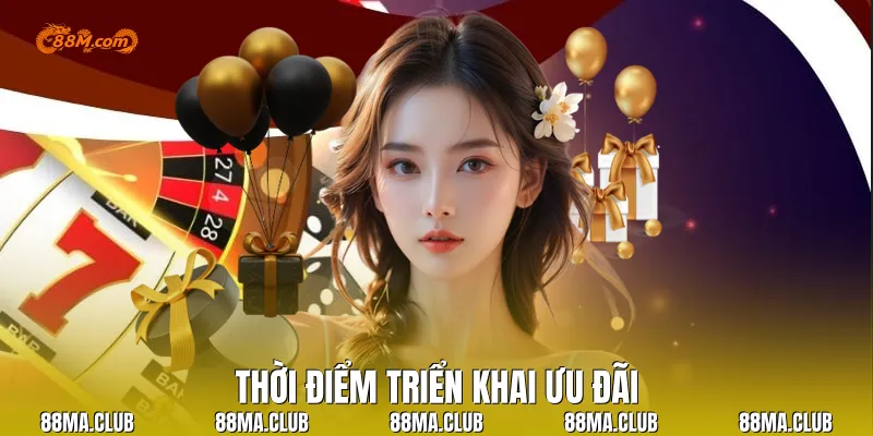 Thời điểm triển khai ưu đãi